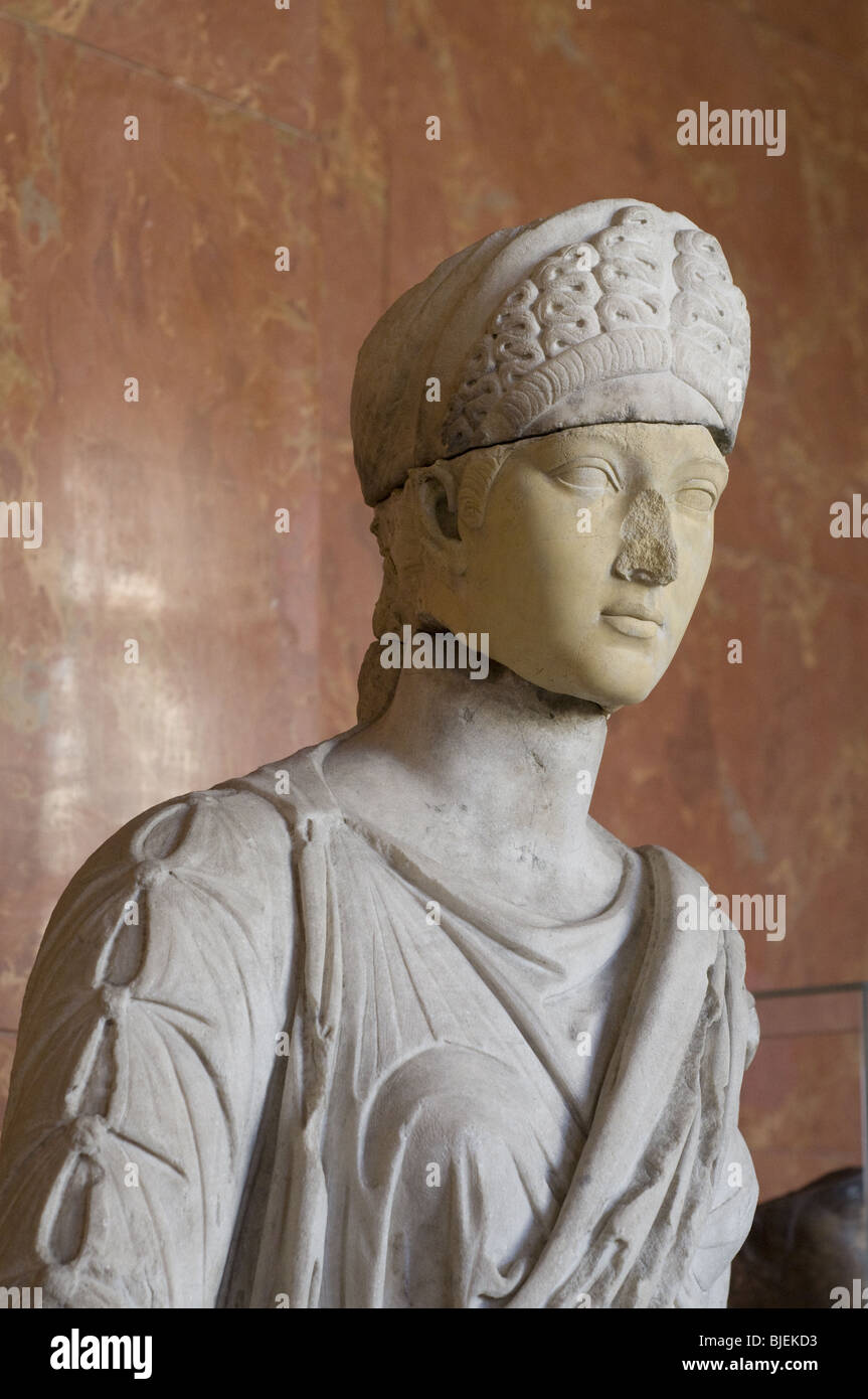 Sabine Hadrian's esposa escultura de mármol romano Foto de stock