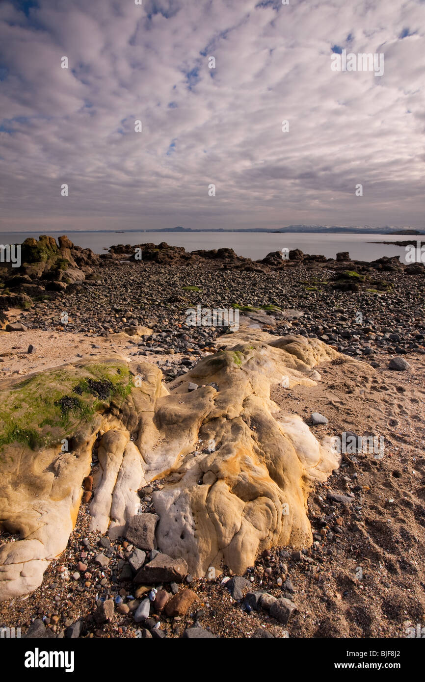 Aberdour Playa, Aberdour, Fife, Escocia Foto de stock