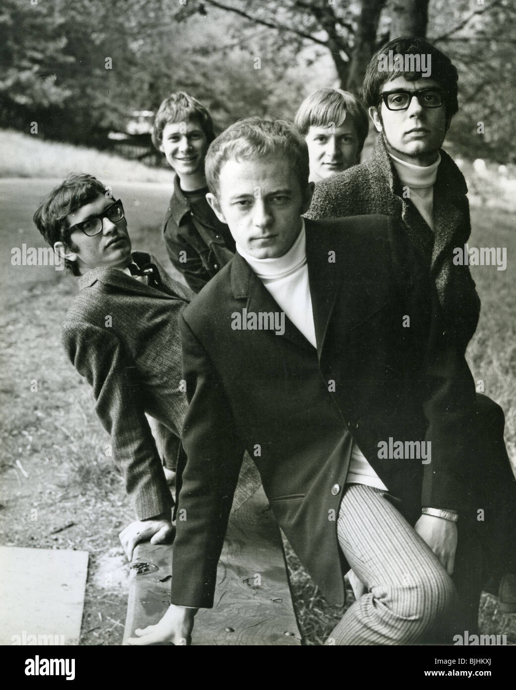 MANFRED MANN - grupo británico en 1964 con Paul Jones - ver descripción abajo para alineación Foto de stock