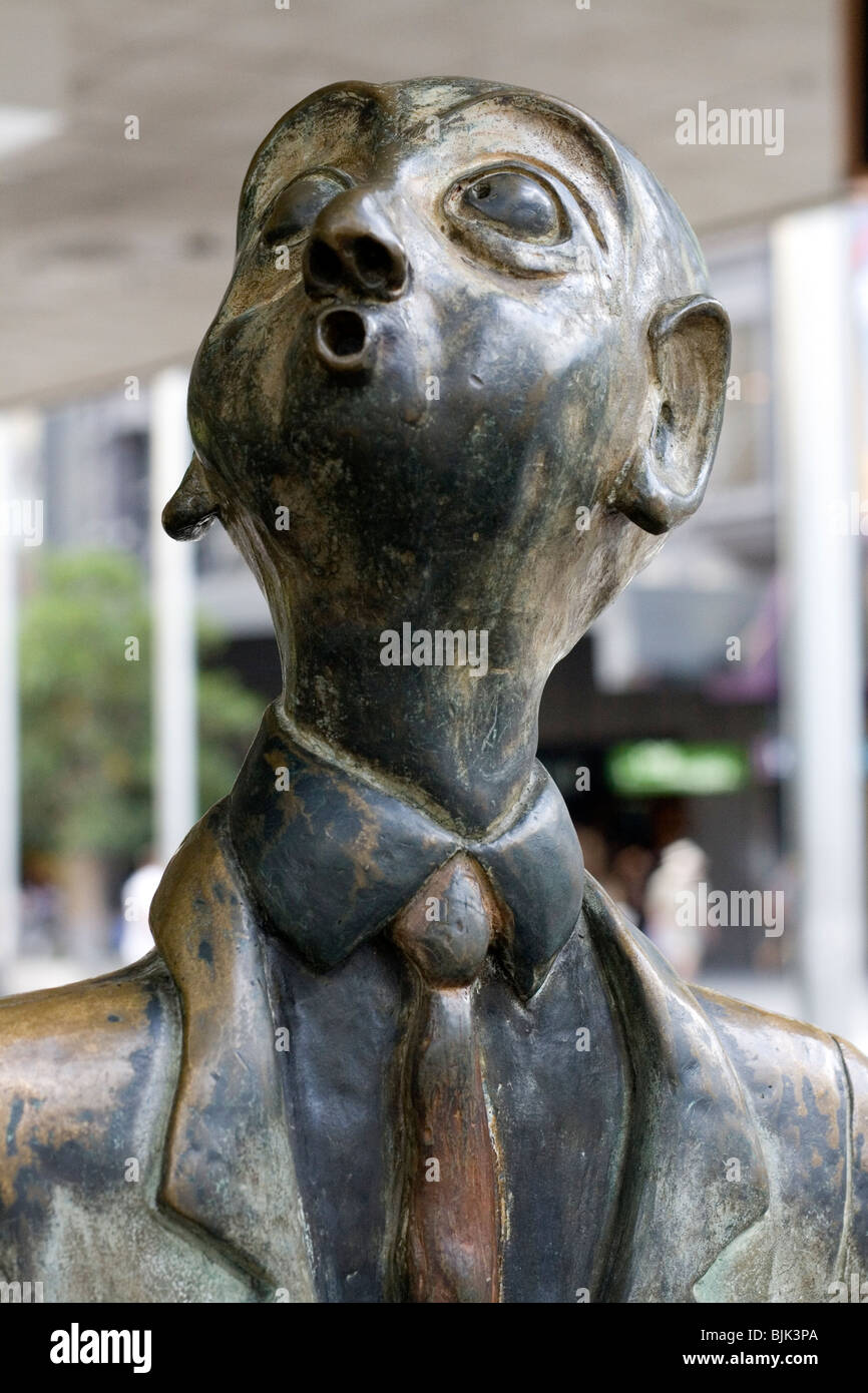 Público esculturas de bronce en Melbourne. Foto de stock