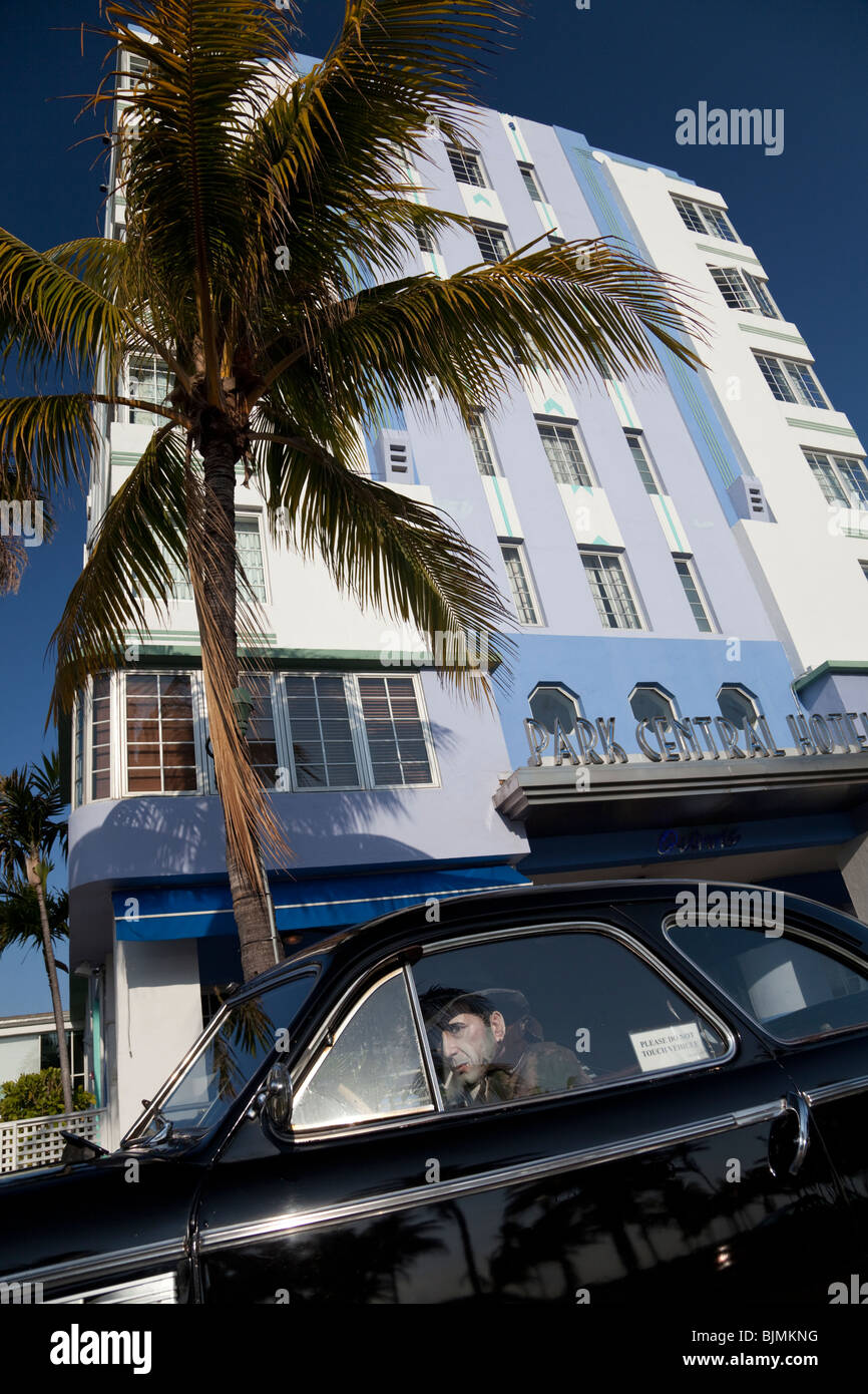Park Central Hotel 640 Ocean Drive de Miami Beach, Florida, EE.UU. Foto de stock