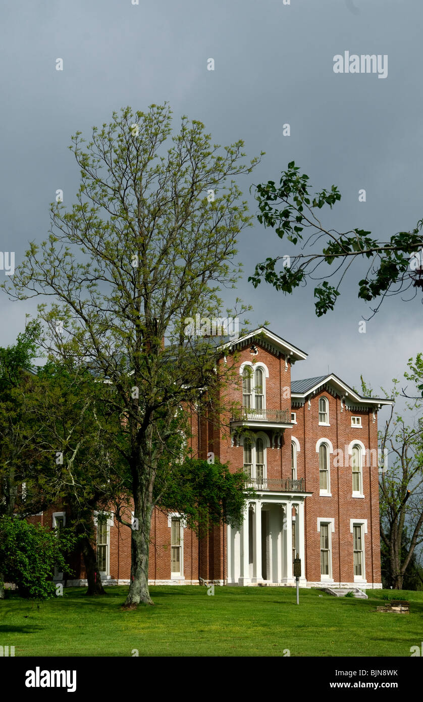 White Hall mansion/home de Cassius Marcellus Clay, Richmond, Kentucky Foto de stock