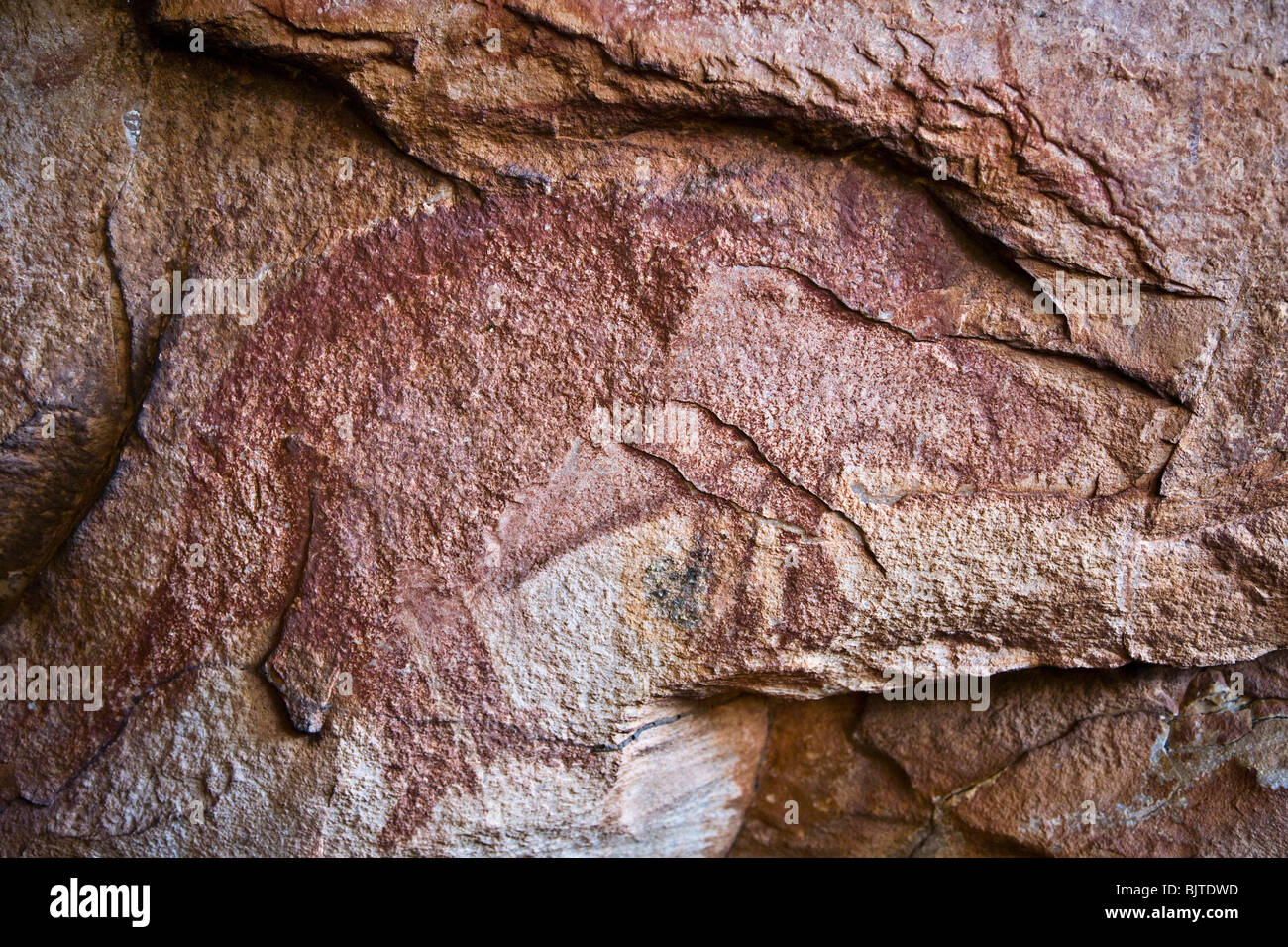 Gwion Gwion o Bradshaw arte rupestre Jar Isla Bahía Vansittart Australia Foto de stock