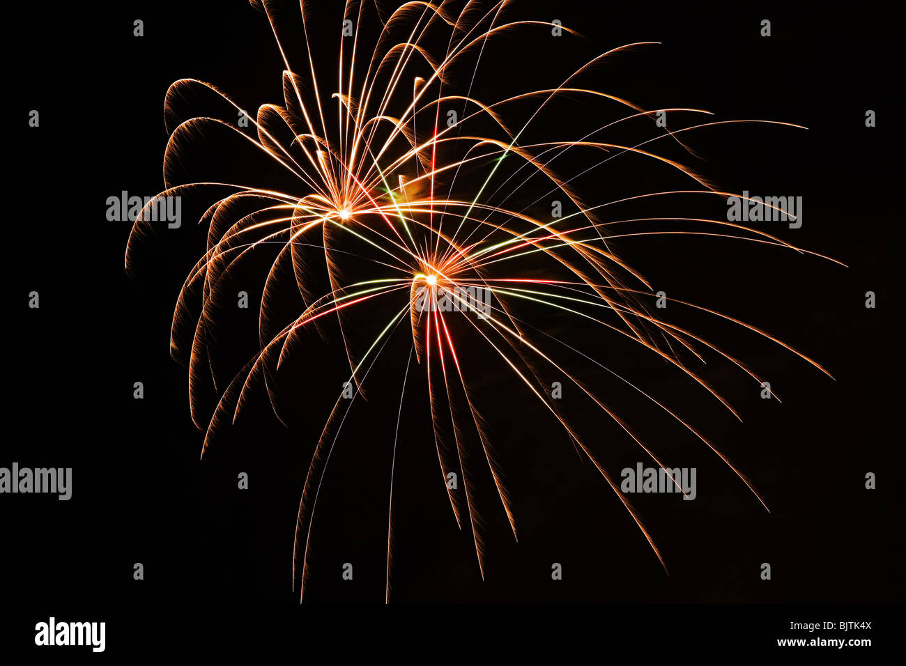Fuegos artificiales Foto de stock