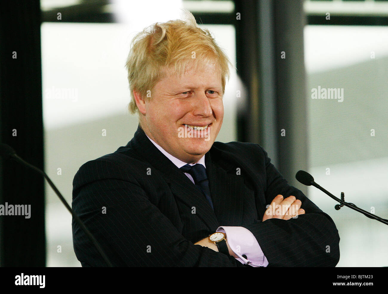 El alcalde Boris Johnson Foto de stock