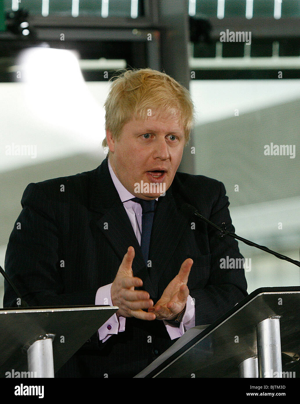 El alcalde Boris Johnson Foto de stock