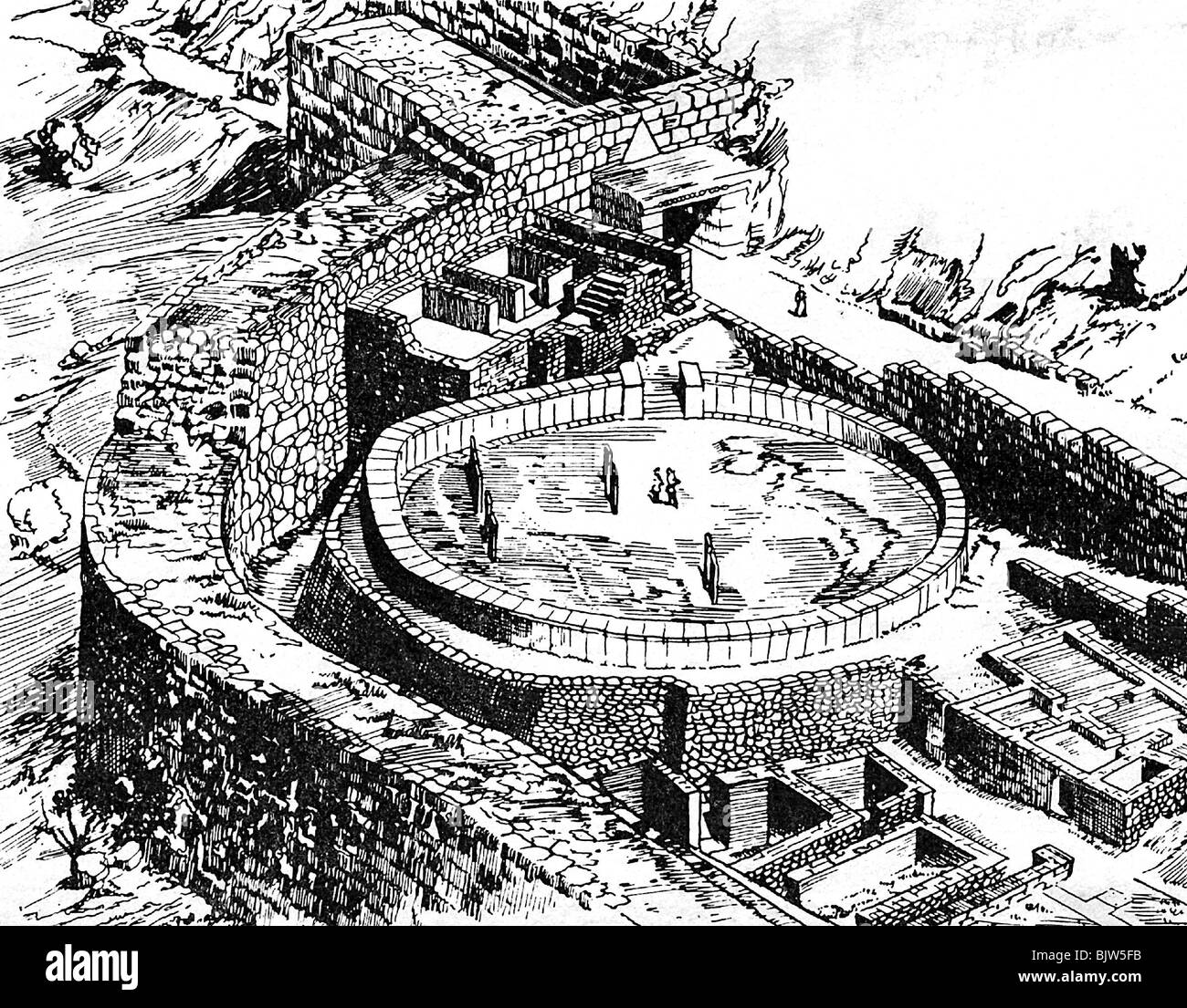 Geografía / viaje, Grecia, Micenas, fortificación y necrópolis en el segundo milenio antes de Geografía / viaje, Grecia, Micenas, fortificación y necrópolis en el segundo milenio antes de