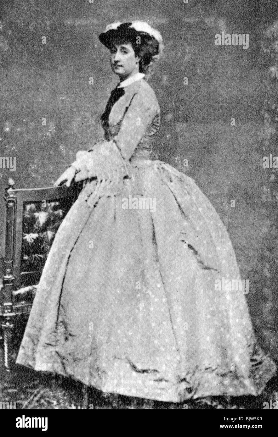 La Emperatriz Eugenia de Francia, c1858-1870. Artista: Desconocido Foto de stock