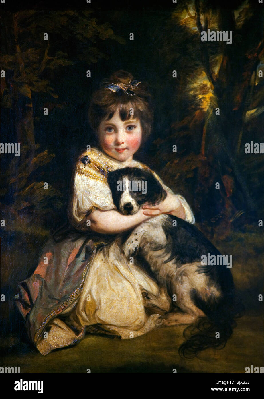 Miss Jane Bowles, Joshua Reynolds, Wallace Collection, Londres, Inglaterra, REINO UNIDO Foto de stock