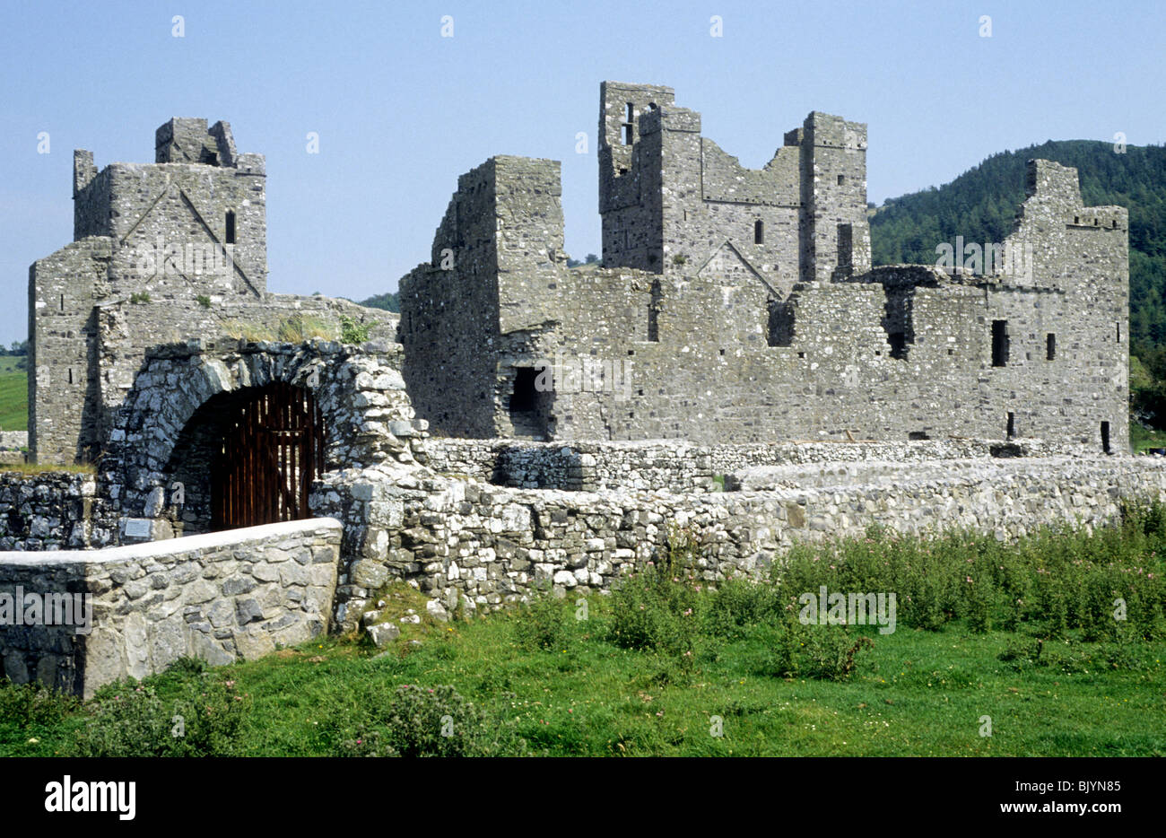Fore Abbey, Condado de Westmeath, Irlanda Eire Irish abadías arruinadas monasterios benedictinos ruina ruinas monásticas medievales Foto de stock