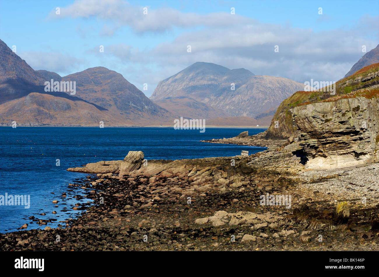 Escocia, Isla de Skye, las montañas Cuillins Elgol Foto de stock