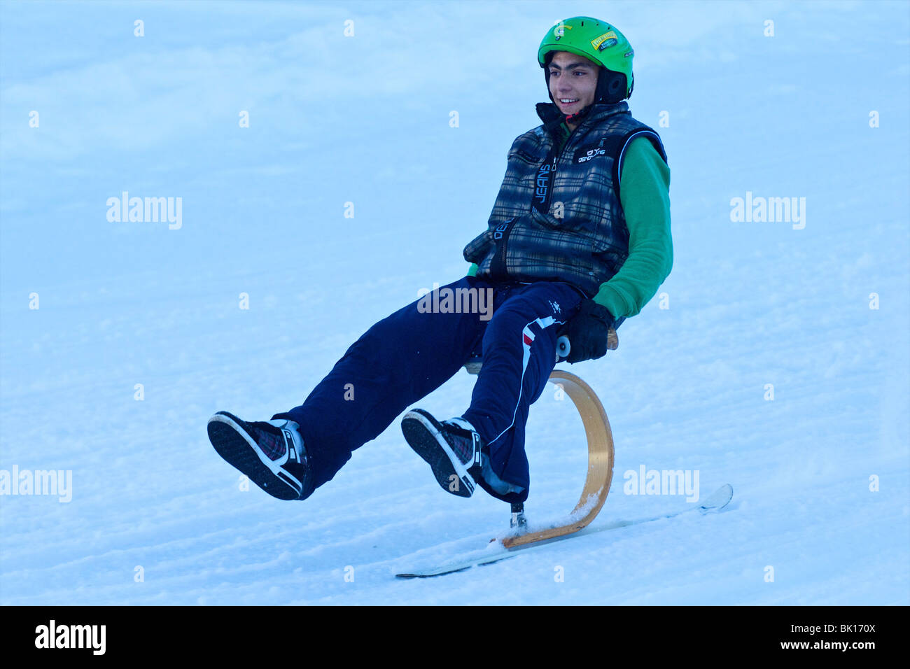 Sierra Nevada, Mirlo Blanco snowpark Foto de stock