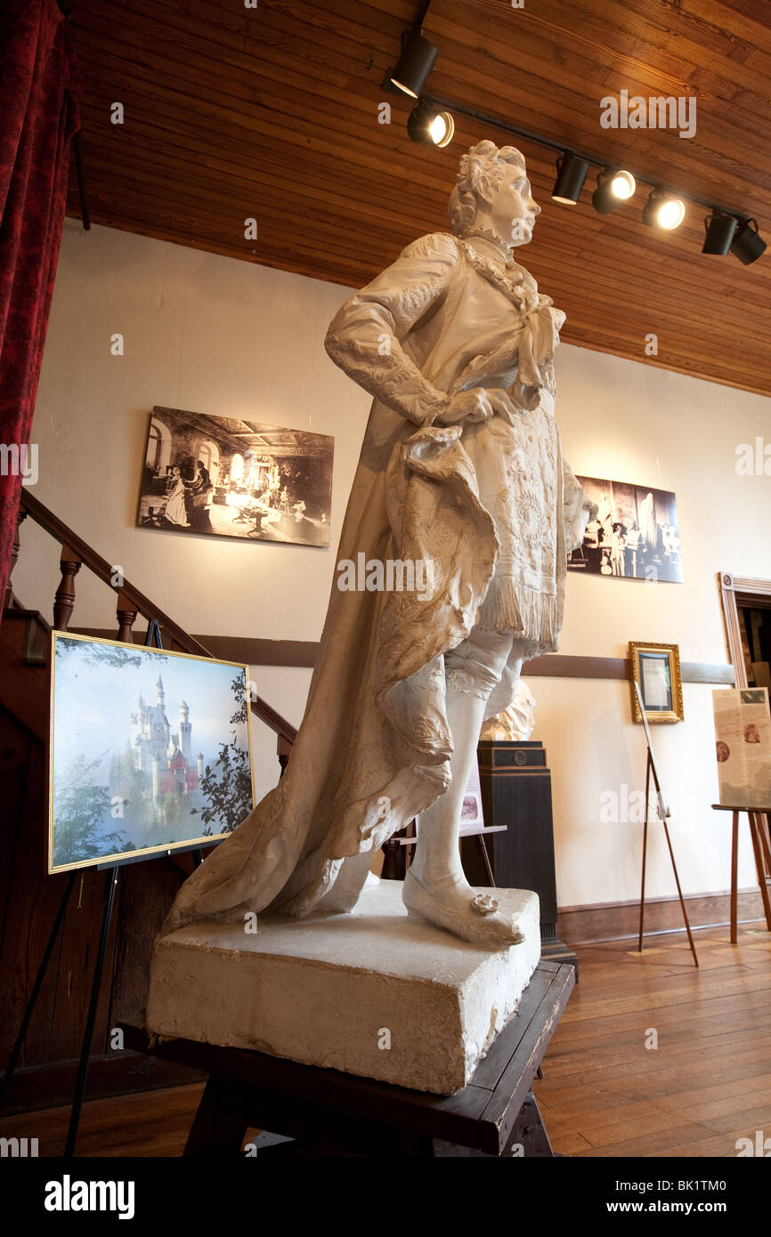 Estatua del rey Ludwig II por Elizabet Ney en la Elizabet Ney Museum en Austin, Texas. Foto de stock