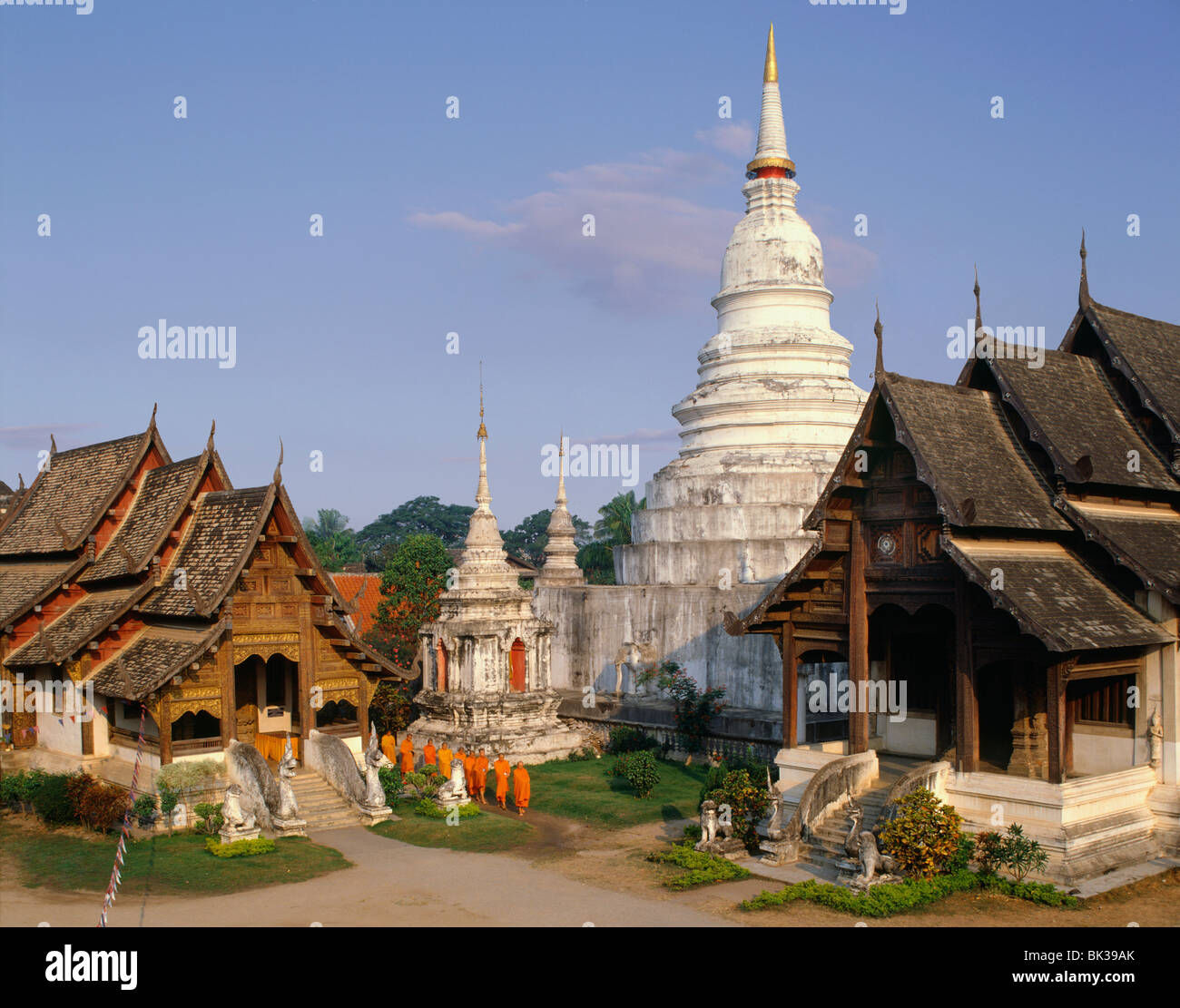 Wat Phra Singh, Chiang Mai, Tailandia, en el sudeste de Asia, Asia Foto de stock