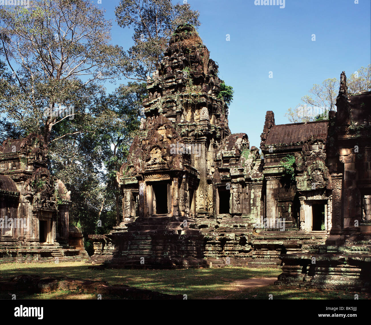 Thommanon, que data de principios del siglo XII, Angkor, sitio del Patrimonio Mundial de la UNESCO, en Camboya, en Indochina, en el sudeste de Asia, Asia Foto de stock