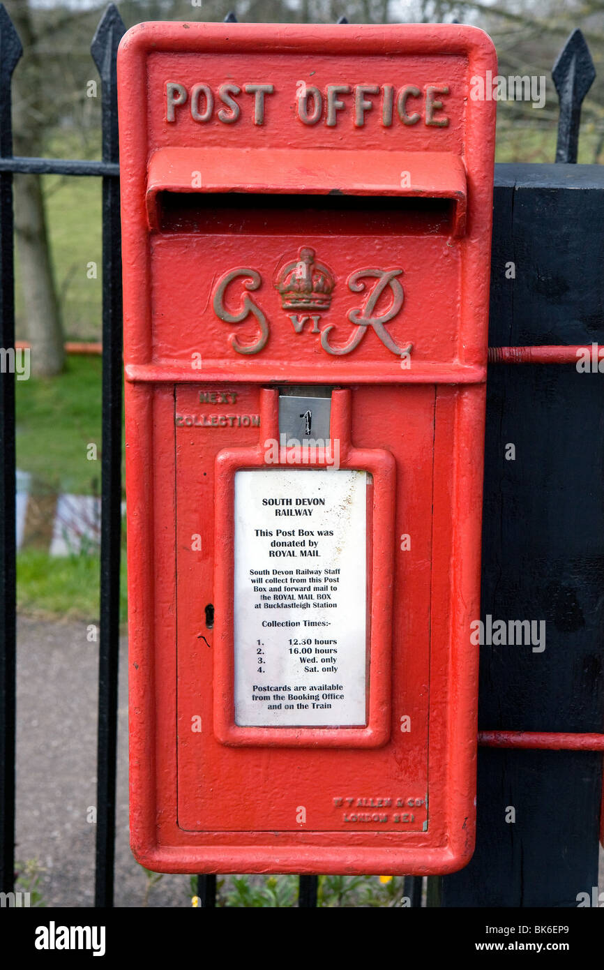 Un rey George postbox. Foto de stock