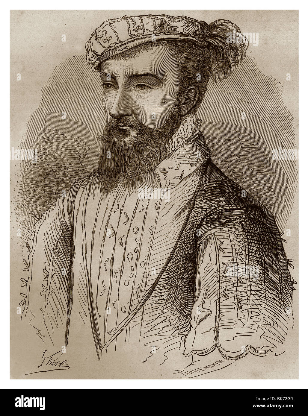 Antoine de Borbón (1518-1562): Rey de Navarra desde 1555 a 1562 debido a su matrimonio con la reina de Navarra. Foto de stock
