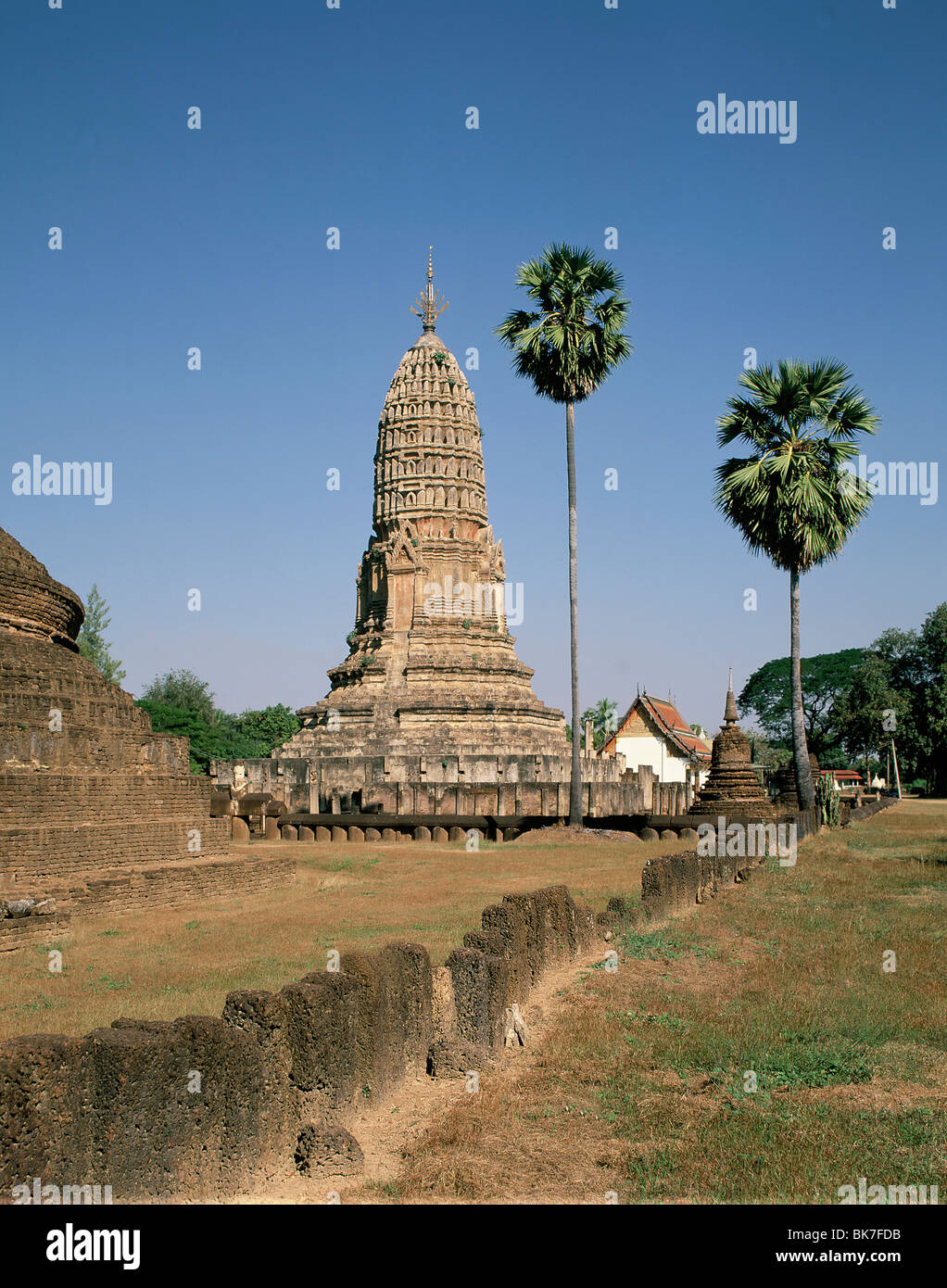 Wat Mahathat Chalieng Chalieng, Tailandia, el sudeste de Asia, Asia Foto de stock
