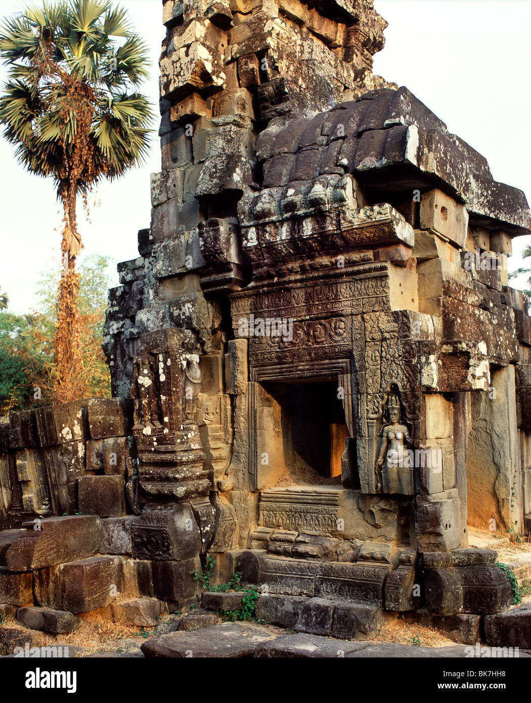 La capilla del hospital, Angkor, sitio del Patrimonio Mundial de la UNESCO, en Camboya, en Indochina, en el sudeste de Asia, Asia Foto de stock