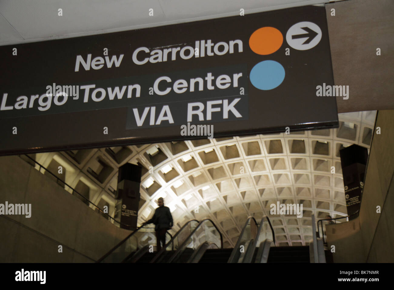 Washington DC,9th Street NW,Gallery Place Metro Station system,señal