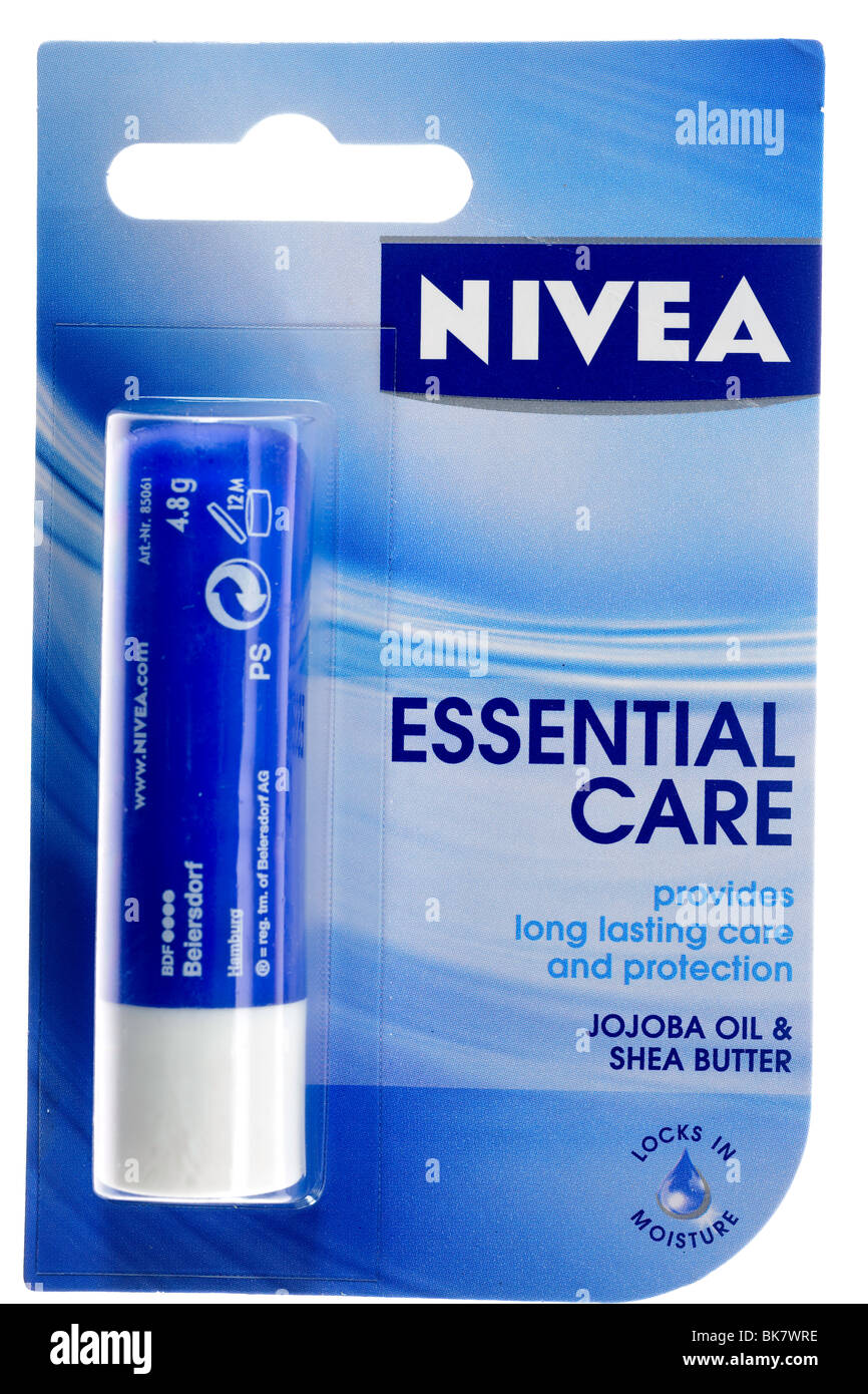Nivea Lip Care Essential Foto de stock