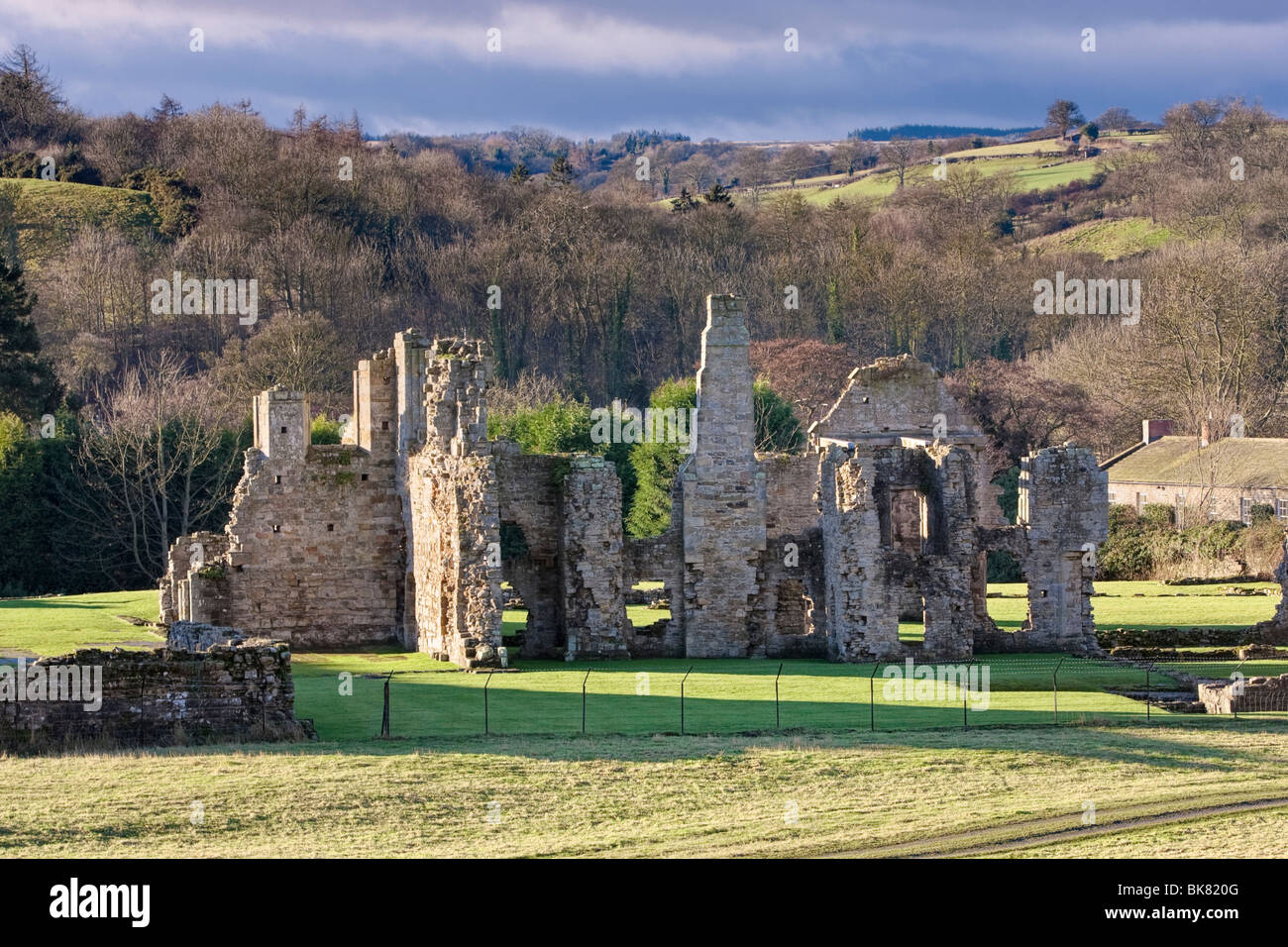 Easby Abbey, cerca de Richmond, North Yorkshire, Reino Unido Foto de stock