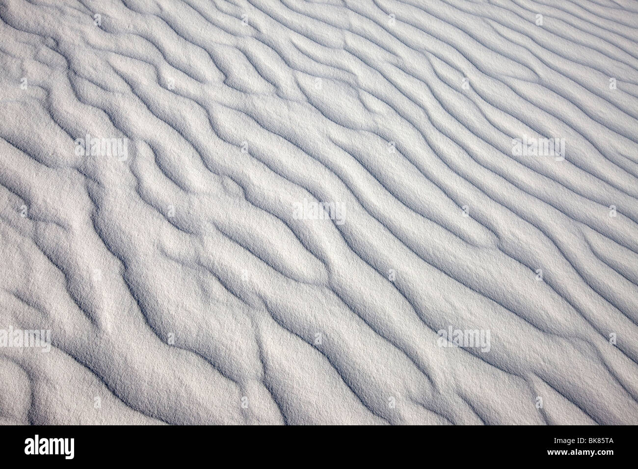 El yeso, el Monumento Nacional de White Sands, Nuevo México Foto de stock