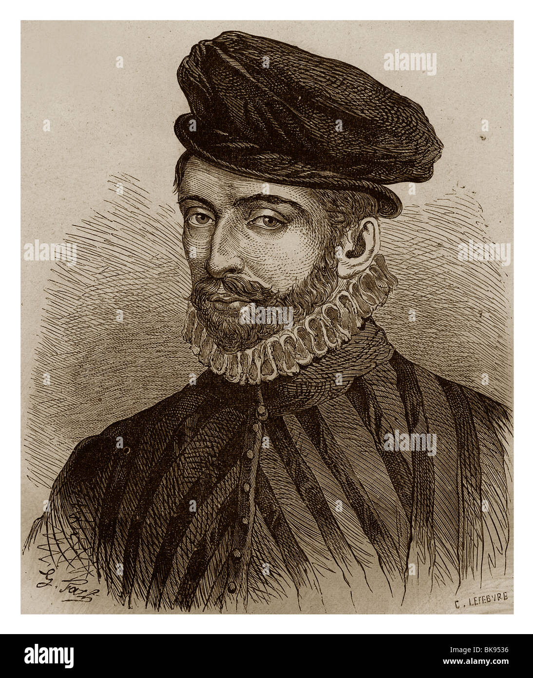 Nicolás IV de Neufville, Señor de Villeroy (1542-1617): Importante secretario de Estado durante el reinado de Enrique IV de Francia. Foto de stock