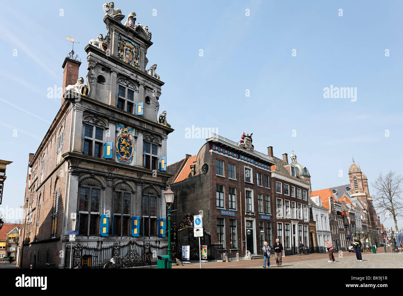 Casa histórica de la administración provincial, ahora museo de Frisia occidental, Roode Steen, Hoorn, en la provincia de Holanda Septentrional, Países Bajos Foto de stock