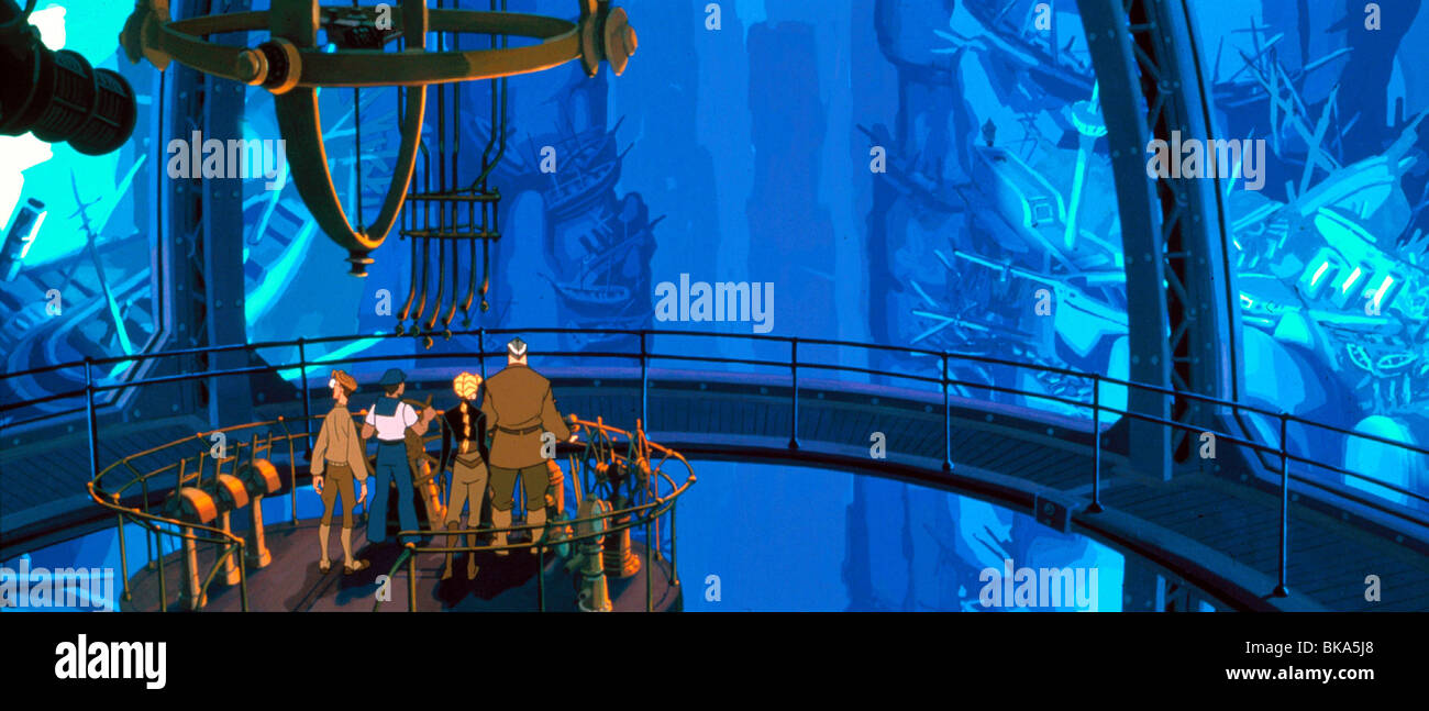 ATLANTIS: el imperio perdido (ANI - 2001) Crédito animados Disney ATLE 014 Foto de stock