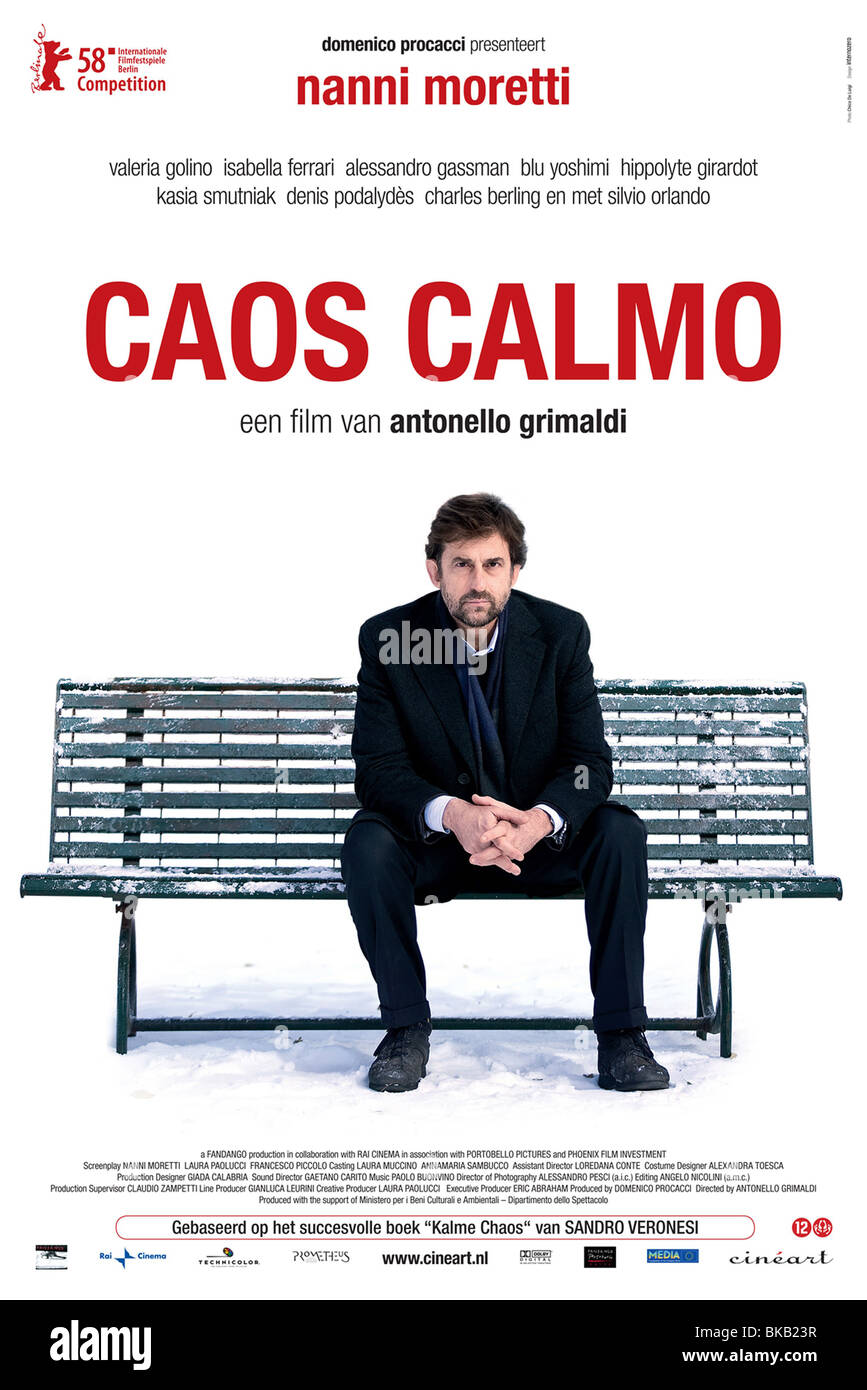 Caos calmo Año : 2008 Italie Director : Antonio Grimaldi Nanni Moretti Affiche du film (NL) Foto de stock