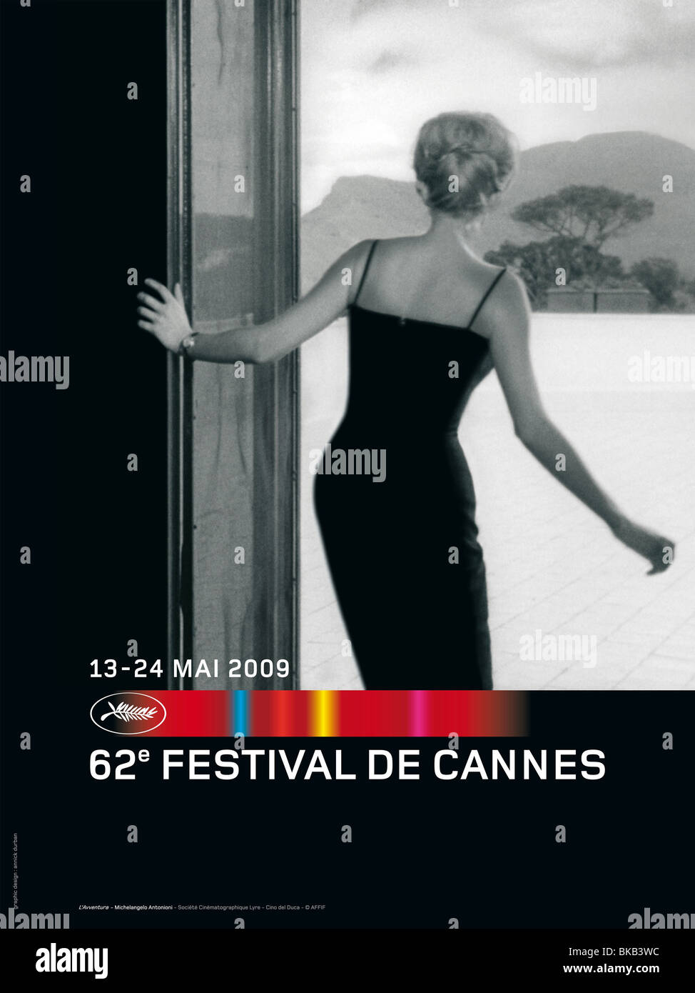 Cartel del Festival de Cine de Cannes 2009 Foto de stock