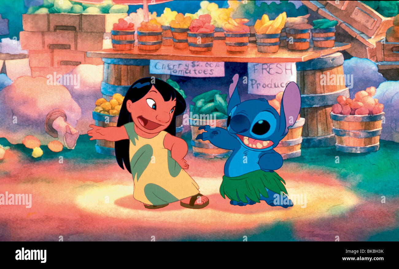 LILO & Stitch (ANI - 2002) Crédito animados Disney LSTI 001 3 Foto de stock