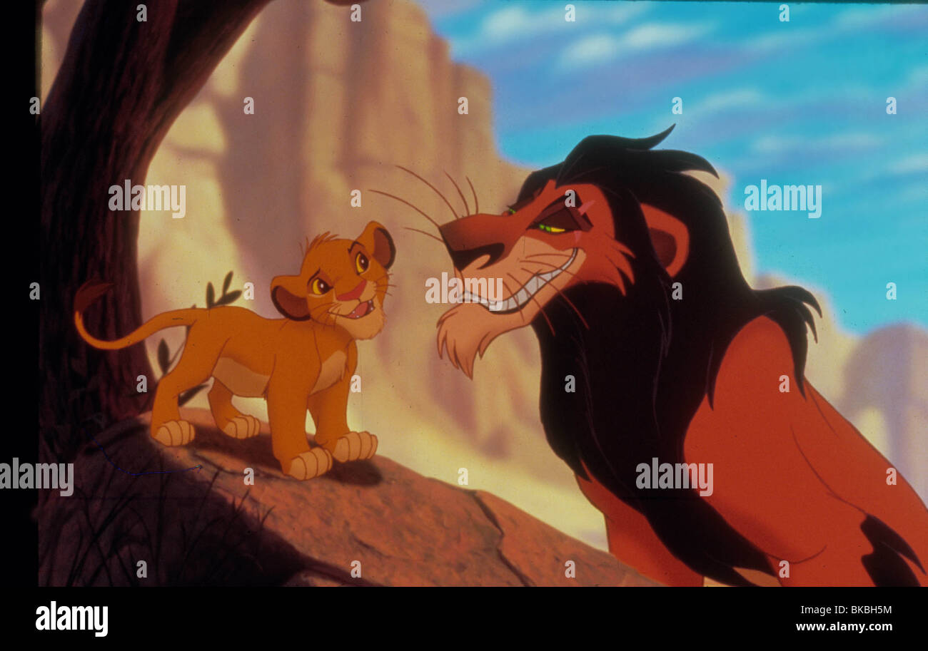 El rey león (ANI - 1994) Crédito animados Disney LINK 003 Foto de stock
