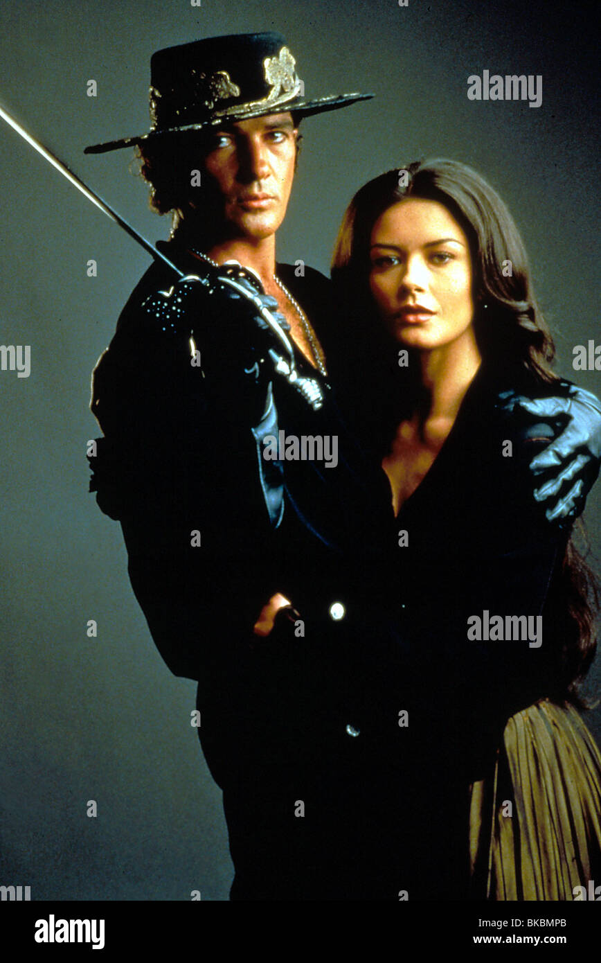 La máscara del zorro de Antonio Banderas, Catherine Zeta Jones MZRR 160  Fotografía de stock - Alamy