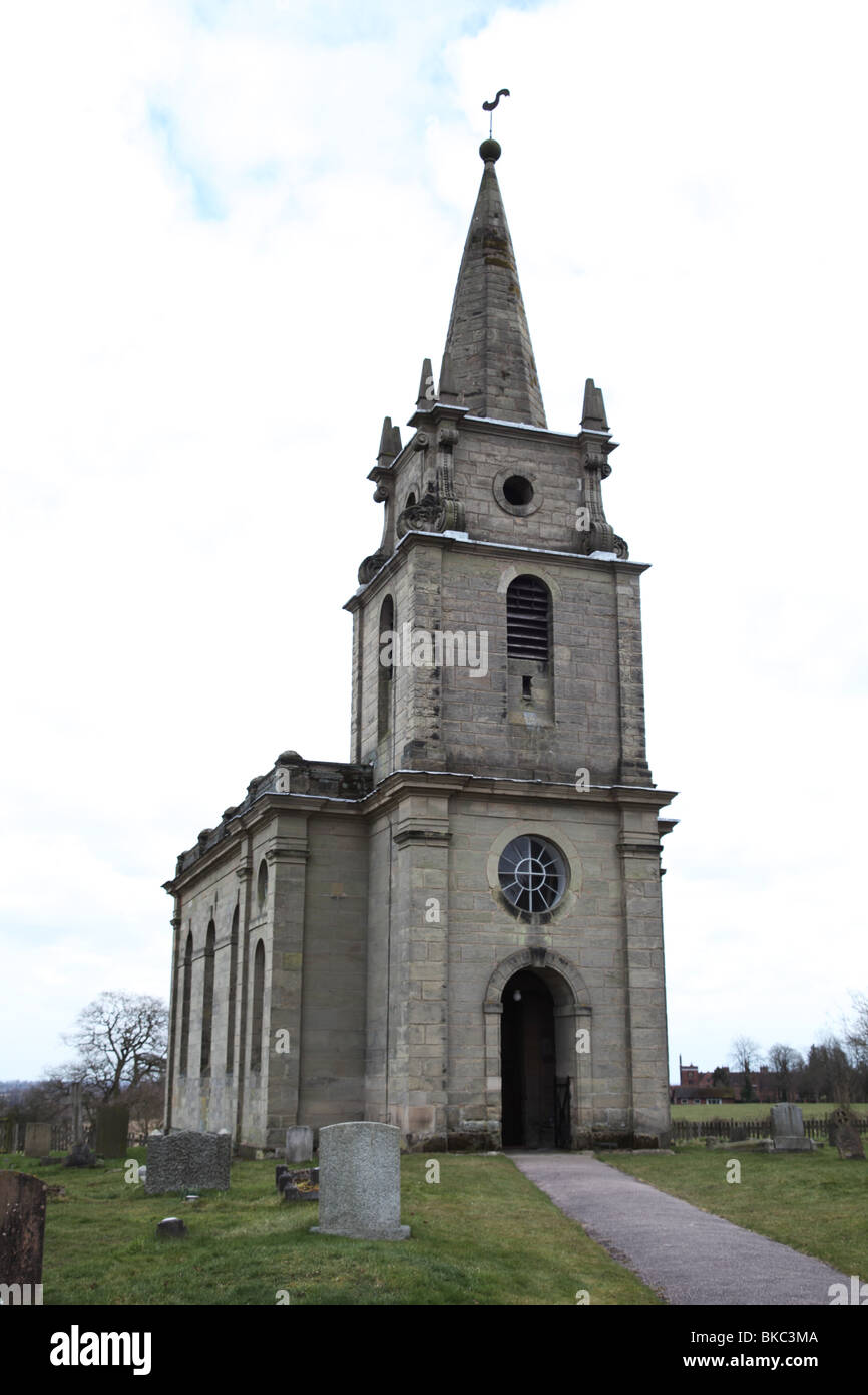 Iglesia de San Juan Bautista, Honiley, Warwickshire Foto de stock