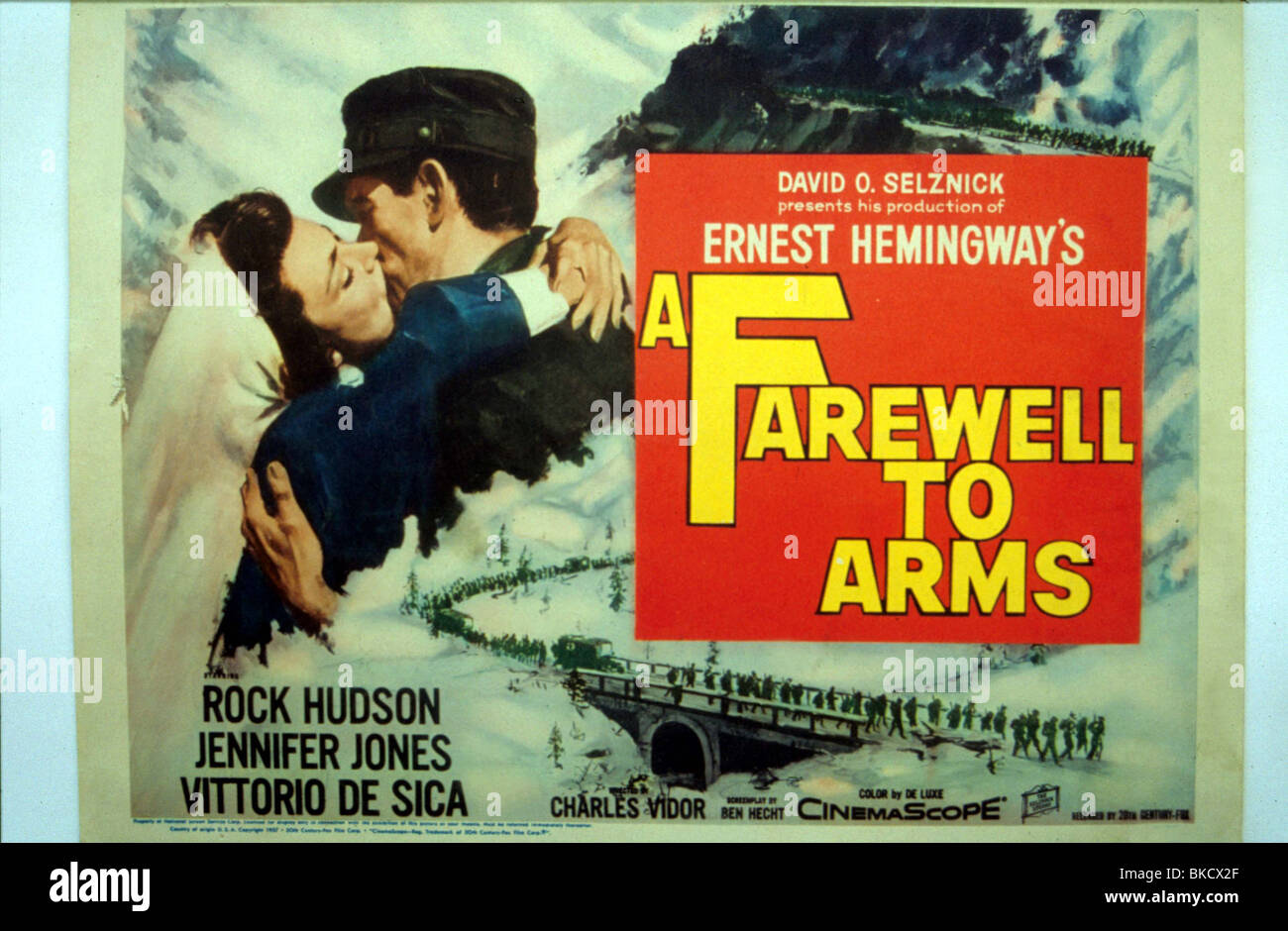 Adiós a las armas -1957 Poster Fotografía de stock - Alamy
