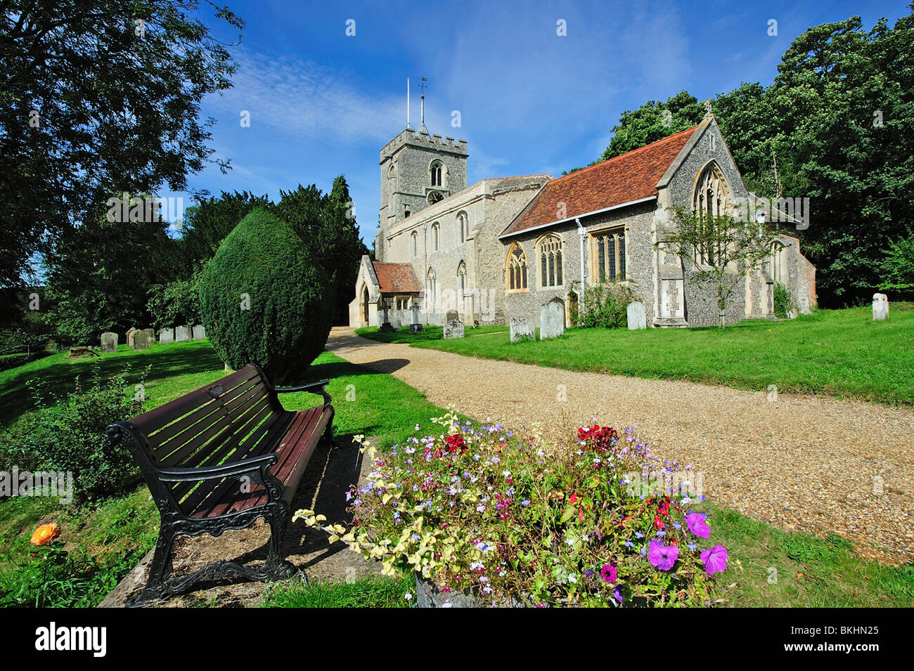 Iglesia de San Pedro, Benington, Herts, UK Foto de stock