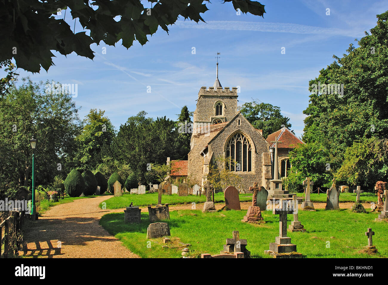 Iglesia de San Pedro, Benington, Herts, UK Foto de stock