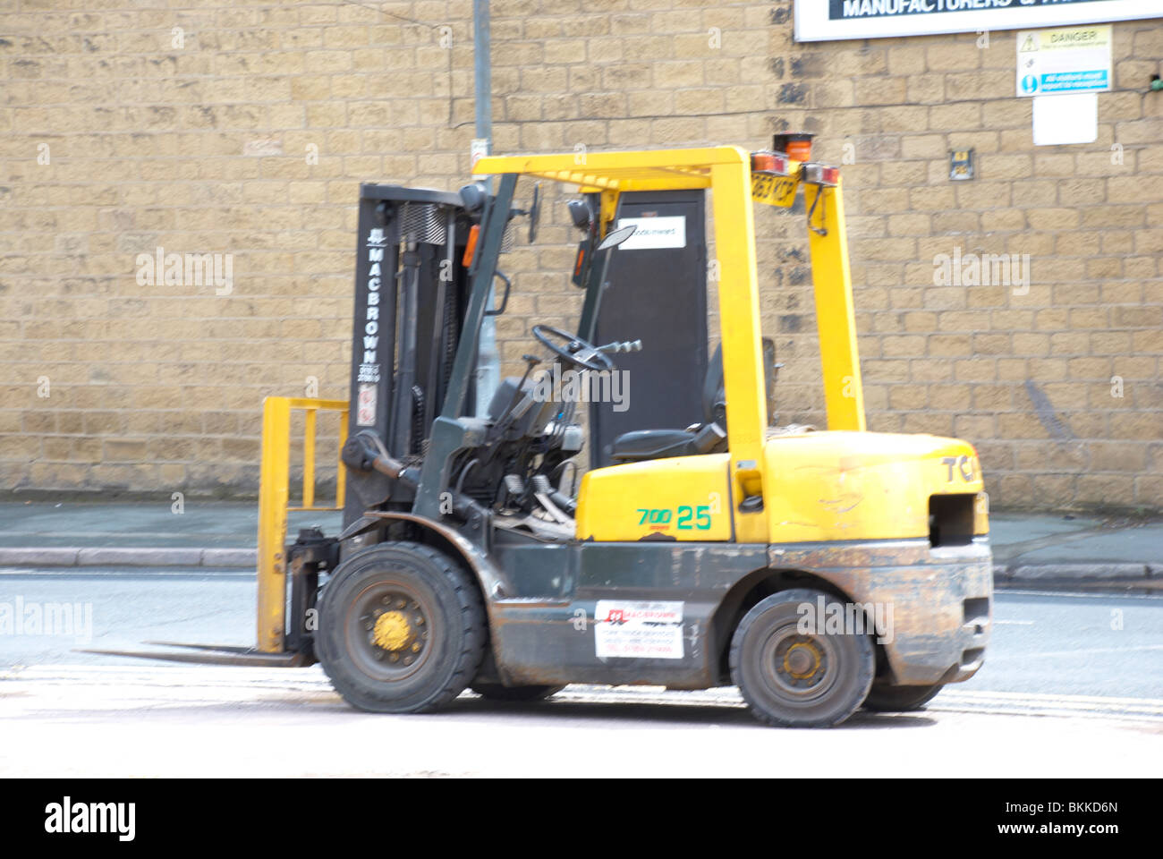 Carretilla elevadora. Foto de stock