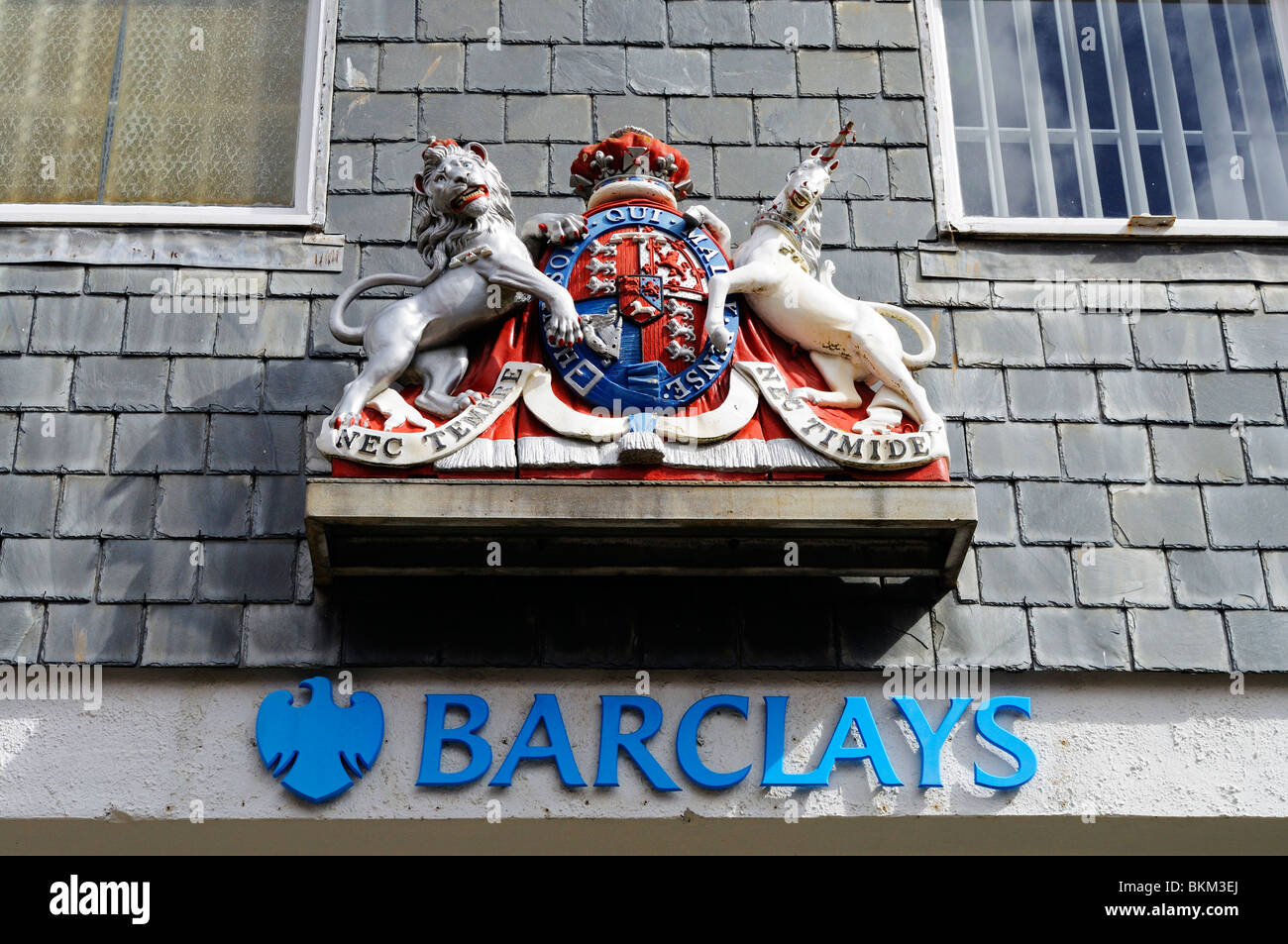 Signo de Barclays Bank, reino unido Foto de stock