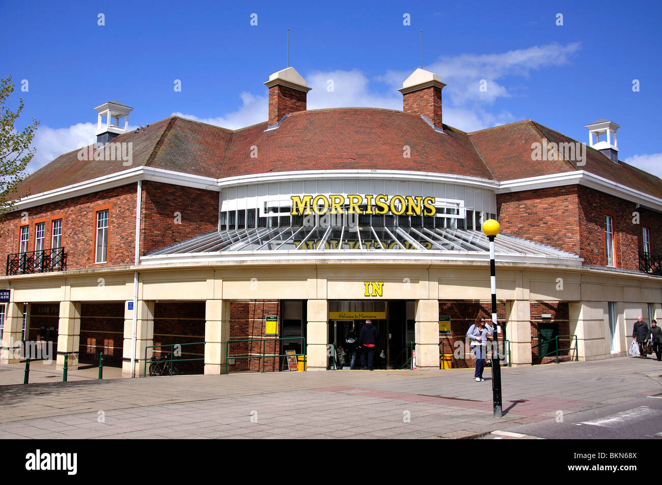 Supermercado Morrison, Broadway, Letchworth Garden City, Hertfordshire, Inglaterra, Reino Unido Foto de stock