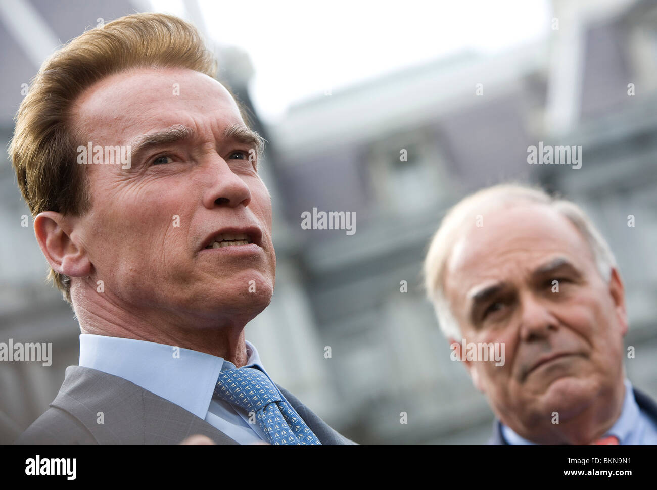 El Gobernador Arnold Schwarzenegger. Foto de stock