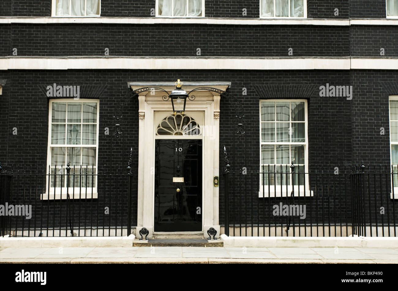 El 10 de Downing Street, London, Primer Ministro residencia Foto de stock