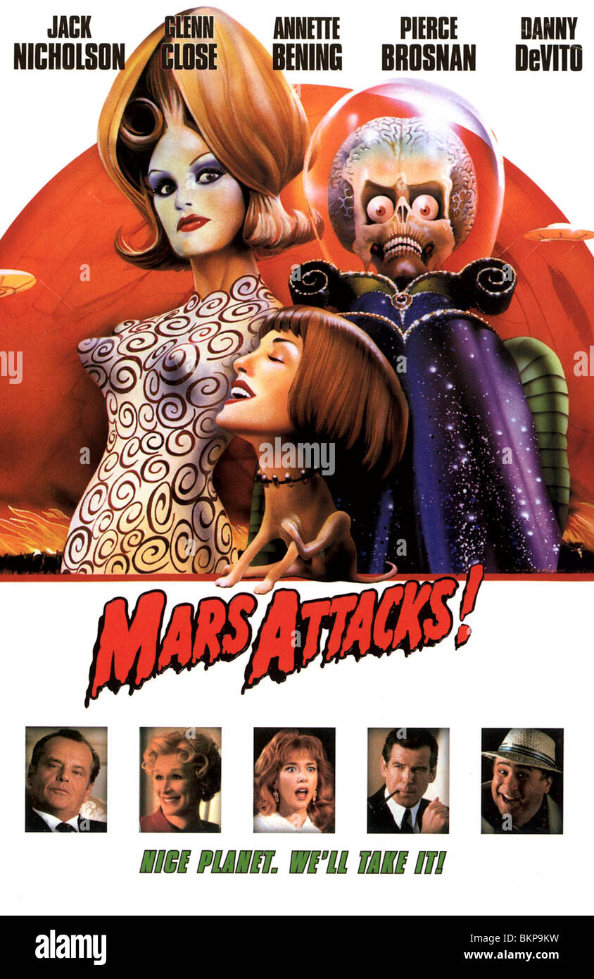 MARS ATTACKS 1997 Poster Fotografía de stock Alamy