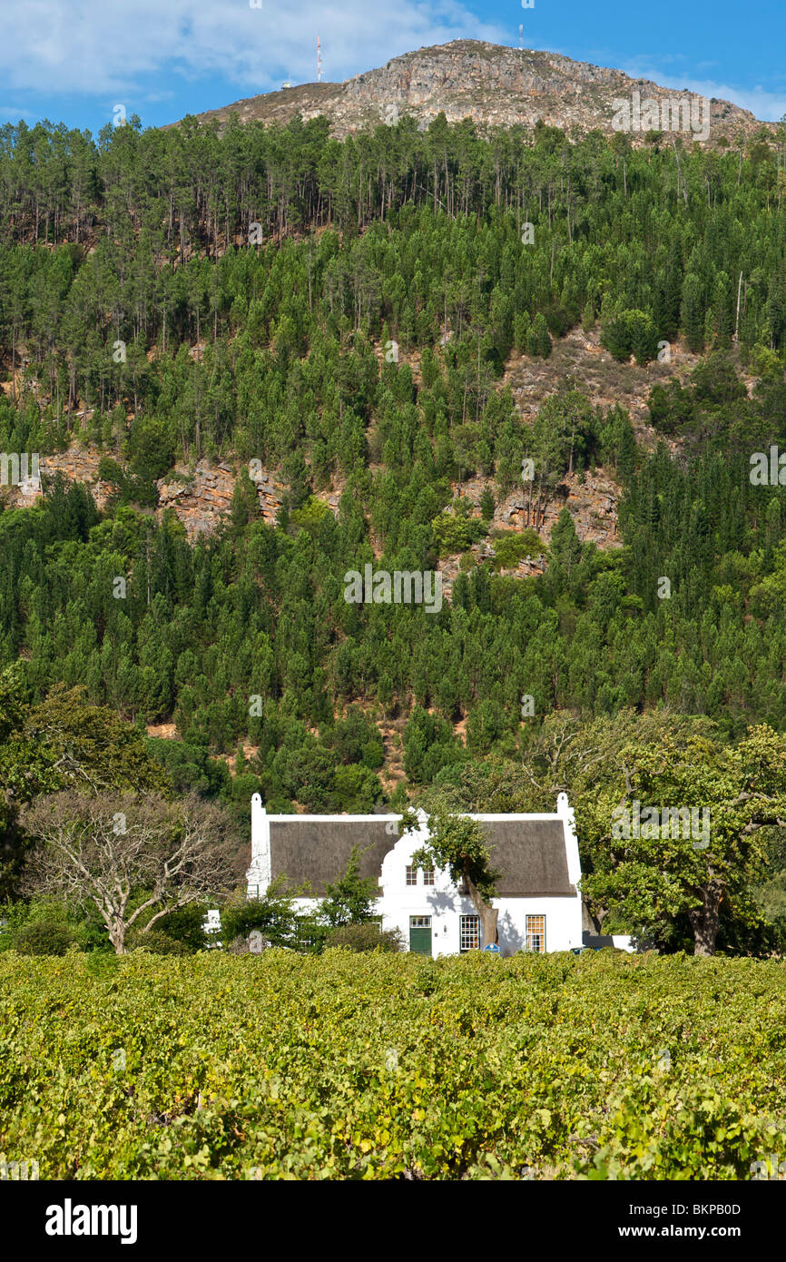 Basse Provence guest house en Franschhoek, Western Cape, Sudáfrica. Foto de stock
