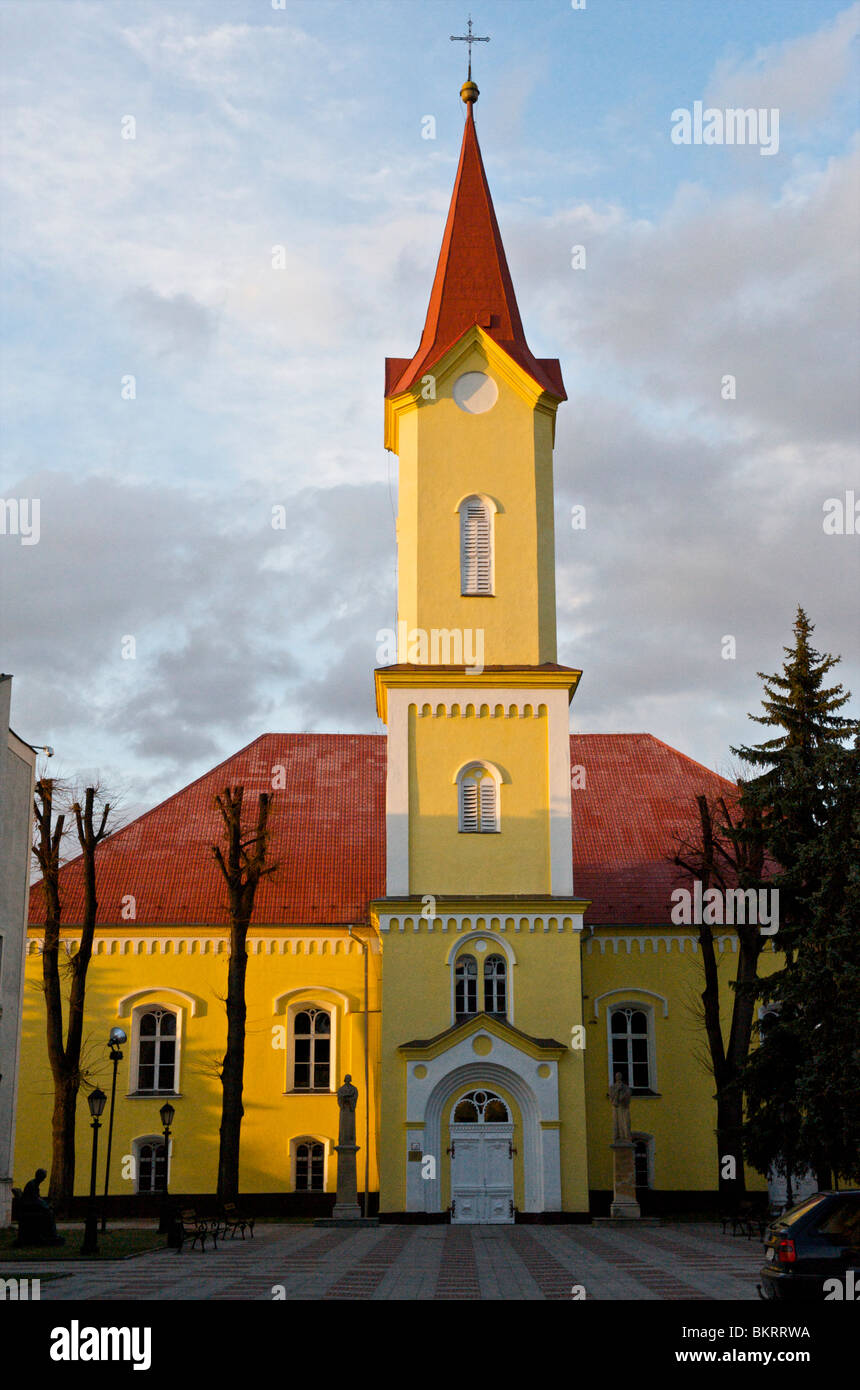 Eslovaquia, la ciudad Liptovsky Mikulas en los Bajos Tatras Foto de stock