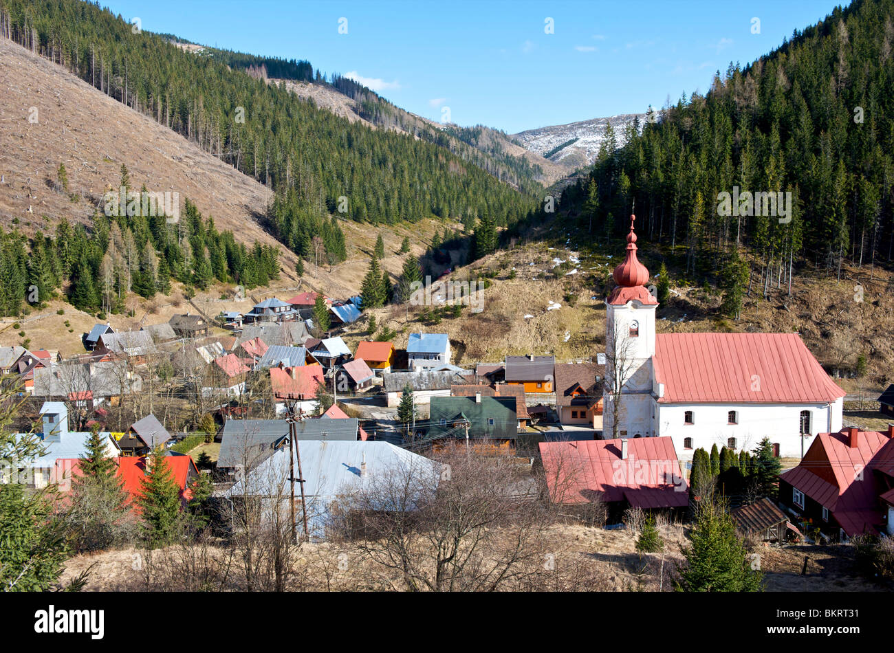 Eslovaquia, la ciudad Nizna Boca, Bajos Tatras Foto de stock
