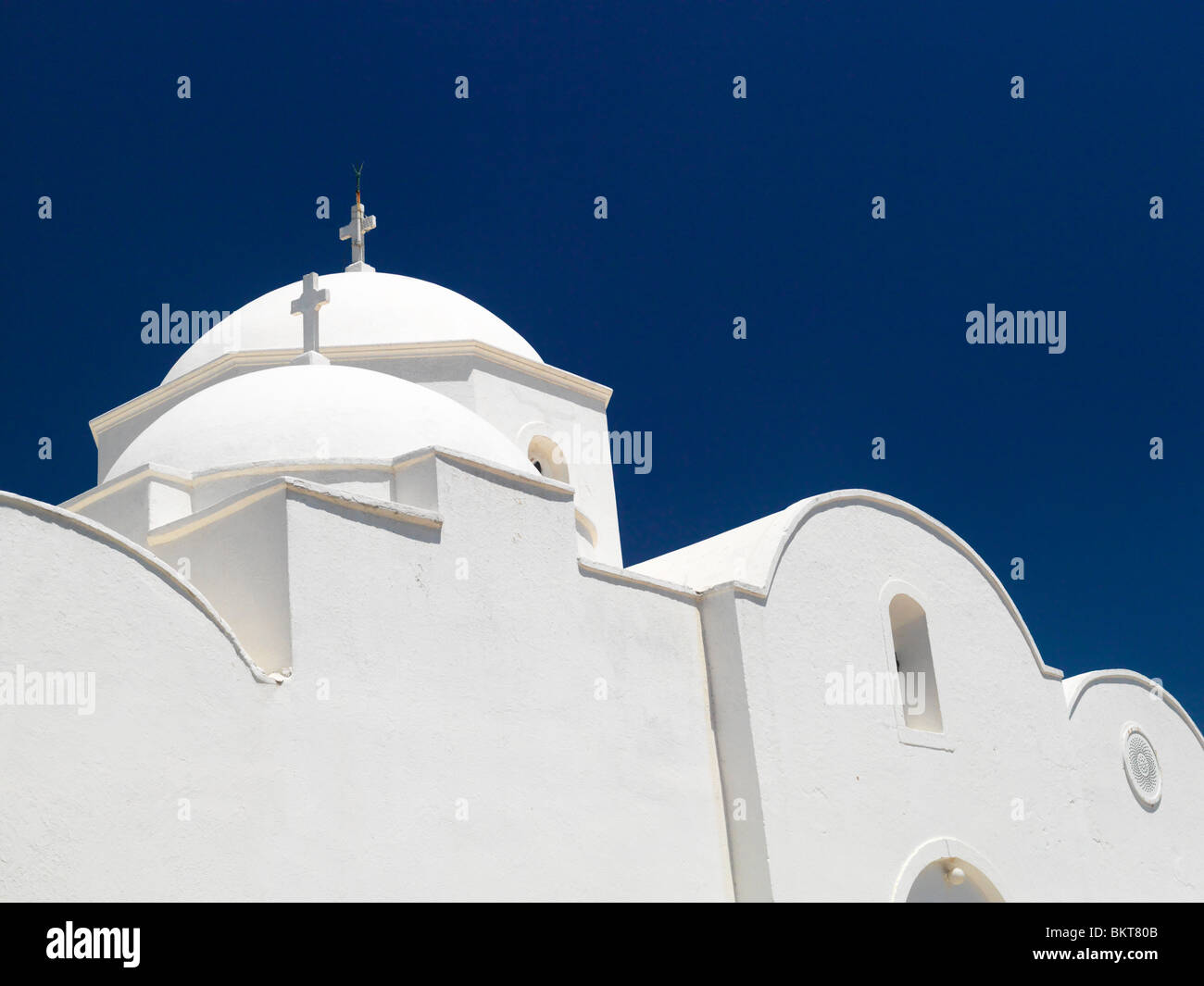 Iglesia Ortodoxa Griega Kampos Patmos, Grecia Foto de stock