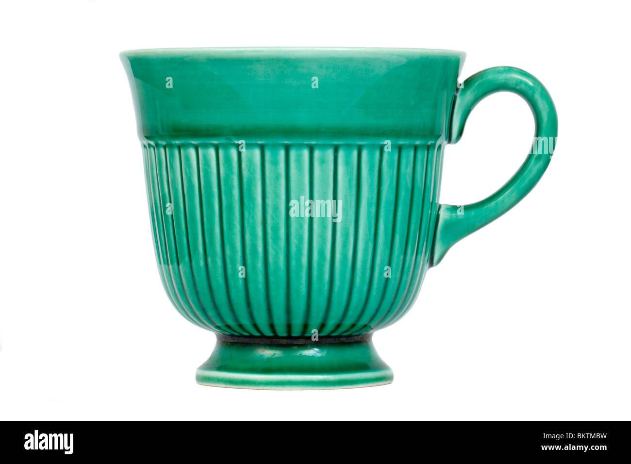 Vintage Wedgwood verde de Etruria & Barlaston Inglés taza de té de cerámica Foto de stock